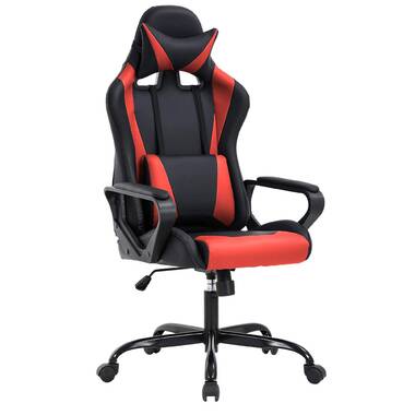 Brassex Adjustable Faux Leather Swiveling Gaming Chair Game Chair